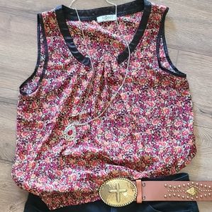 Gently Worn - ROMY - Soft and Silky Blouson Top - size Medium - Elastic hem